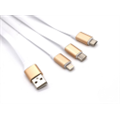 Кабель USB 3 в 1 (Lighting, MicroUSB, Type-C)