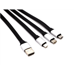 Кабель USB 3 в 1 (Lighting, MicroUSB, Type-C)