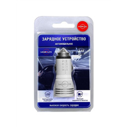 Зарядное устройство в прикуриватель авто на 2 USB выхода