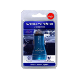 Зарядное устройство в прикуриватель авто на 2 USB выхода